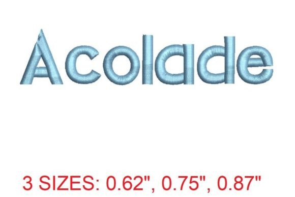 Acolade Font: Elevate Your Embroidery and Design Projects