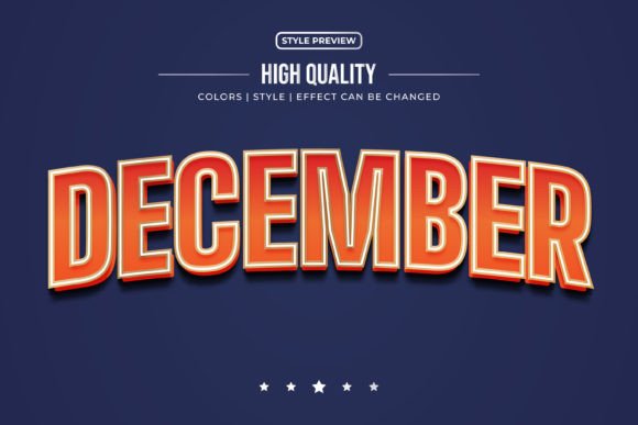 Bold Orange Game Text Style with 3D Effect