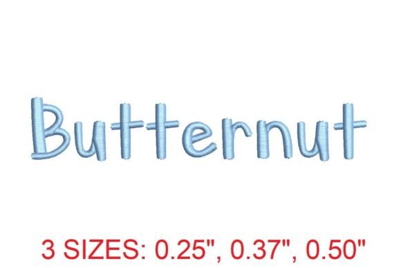 Butternut Embroidery Font: Elegant Stitching Style