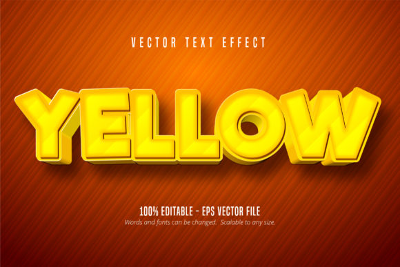 Cartoon Game Style Editable Text Effect
