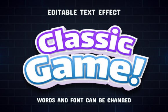 Classic Game 3D Text Effect: Dynamic Retro Style