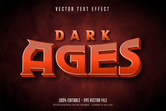 Dark Ages Text: Editable Game Style Effect