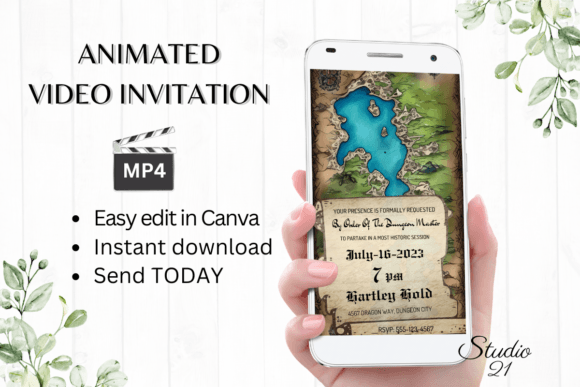 Dungeons & Dragons Game Invitation GA107