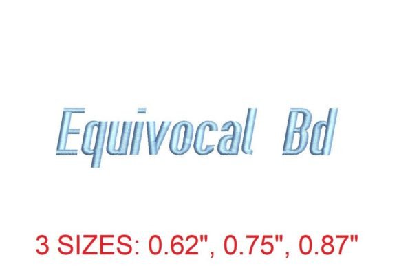 Equivocal BD Embroidery Font: Elegant Stitching for Every Project