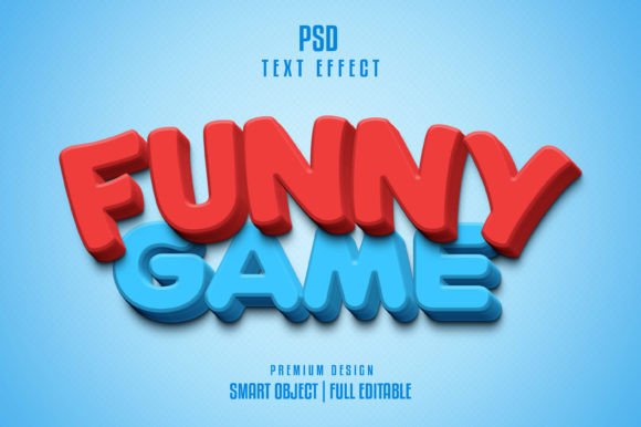 Funny Game Text Effect Style: Bold & Playful Typography