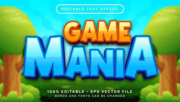 Game Mania 3D Text Effect: Unlock Dynamic Adobe Illustrator Designs