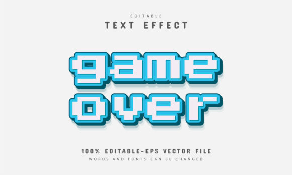 Game Over Pixel Text Effect: Retro Style for Modern Designs