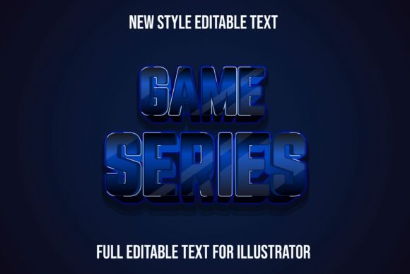 Game Series-text Effect: Dynamic Typography for Modern Design