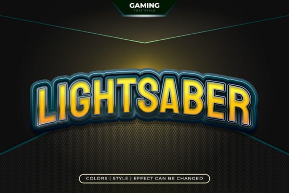 Light Saber Text Effect for Game Style Design