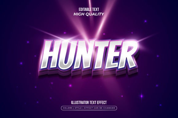 Modern Vibrant Game Text Style Effect