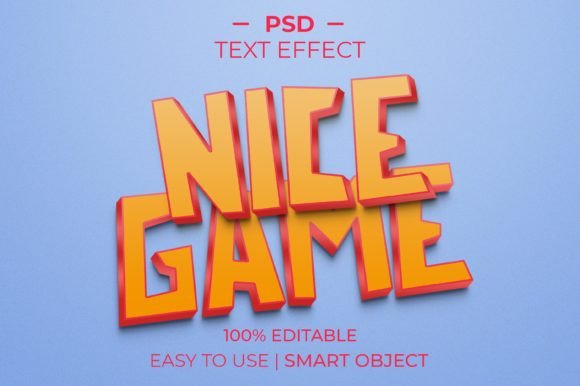 Nice Game Kids Style Text Effect
