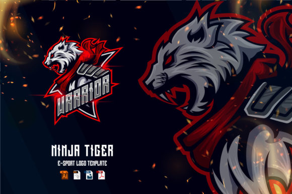 Ninja Tiger E-Sport Game Logo Design: A Bold Choice