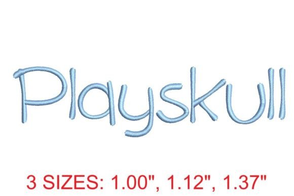 Playskull Embroidery Font: Whimsical Charm for Every Stitch