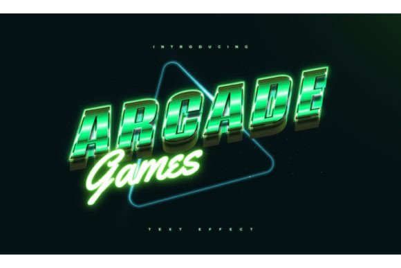 Retro Arcade Text: A Dynamic Design Effect