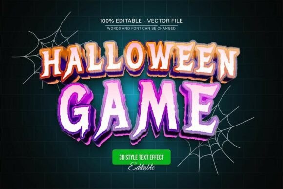 Spooky Halloween Game 3D Text Effect: Unleash Your Creativity