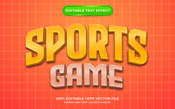 Sports Game Editable Text Effect: Dynamic Typography