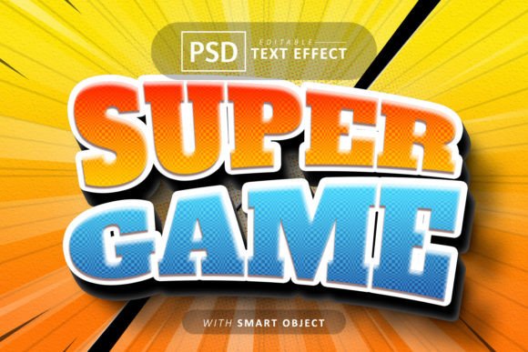 Super Game Text Effect Editable: Bold Typography for Dynamic Projects