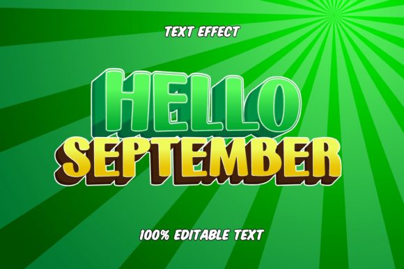 Unleash Creativity with the Hello September Game Style Text Effect