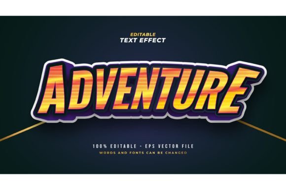 Vibrant Game Text Style Effect for Creative Projects